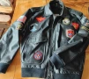 Avirex Top gun G1 Пилотско Авиаторско кожено яке бомбър USA XL, снимка 4