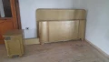 Продавам метална спалня 160/200см,матрак мемори 160/200см,нощно шкафче., снимка 2