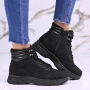 Дамски зимни боти с топъл хастар в черно B3110-1 black, снимка 1