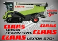 CLAAS Lexion 580 стикери надписи, снимка 4