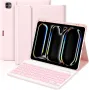 Калъф с клавиатура BQSS за iPad Pro 13 инча M4 2024 A3007 A2925 A2926, 7 цвята подсветка, снимка 1