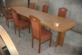 Комплект масивна разтегателна маса с 6 стола, снимка 1