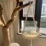 Ръчно изработена висяща люлка, хамак, легло за котки в бохемски стил, котка, снимка 2
