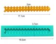 овално назъбена лента борд кант форма силиконов молд за фондан украса торта декорация мъфини, снимка 3