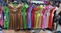 Къси сатенени дамски рокли, снимка 1 - Рокли - 40678501