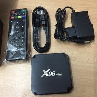 Android Smart TV BOX - X96 mini, снимка 1 - Приемници и антени - 44131617