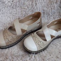 Обувки, бели, бежови,  код 664/ББ2/34, снимка 5 - Дамски ежедневни обувки - 37643230