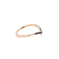 Златен дамски пръстен 0,98гр. размер:56 14кр. проба:585 модел:21883-5, снимка 2 - Пръстени - 44085802