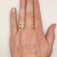 Златни мъжки пръстени-14К, снимка 16 - Пръстени - 38764140