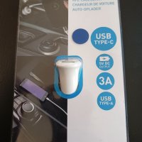 Първокласно интелигентно зарядно за кола за бързо зареждане.USB Type C 12-24VМножество защити за бе, снимка 2 - Зарядни за кола - 39207851