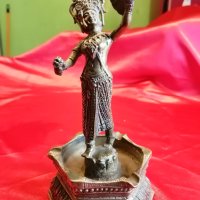 Бронзова  Фигура , Статуетка ,Индуистка Богиня ,Кали ,Буда , снимка 4 - Антикварни и старинни предмети - 35272096