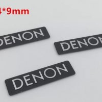 Алуминиеви емблеми за тонколони ”DENON” - 34 мм./ 9 мм., снимка 1 - Аксесоари и консумативи - 39118252