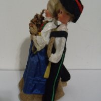 № 6833 стара кукла   - височина 19 см   - синтетика , текстил , снимка 3 - Други ценни предмети - 39759446