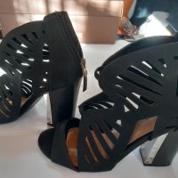 Дамски официални обувки с висок ток 38 номер, снимка 2 - Дамски обувки на ток - 43087450