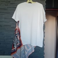 Тениска с шал!  ZARA , снимка 3 - Тениски - 39298293