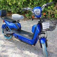 Електрически скутер EcoWay модел JY 450W мотор син цвят, снимка 4 - Мотоциклети и мототехника - 44079216