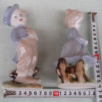 Лот от 2 бр. порцеланови фигури "Момче и момиче", снимка 6 - Други ценни предмети - 26675515