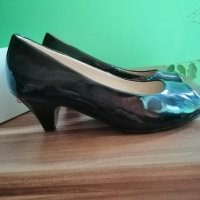 Черни лачени обувки Паоло Ботичели , снимка 3 - Дамски елегантни обувки - 28712643
