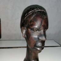 Абаносова мъжка глава, снимка 4 - Статуетки - 36642452