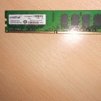 268.Ram DDR2 667 MHz PC2-5300,2GB,crucial.НОВ, снимка 1 - RAM памет - 40780328