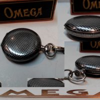 Рядък джобен часовник ОМЕГА сребро ниело OMEGA, снимка 3 - Джобни - 32497082