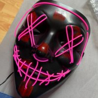 Уникална LED маска с розов цвят. НОВО., снимка 3 - Други игри - 40072152
