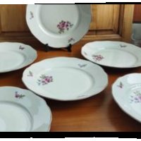 Стар български порцелан чинии , снимка 3 - Антикварни и старинни предмети - 36912250