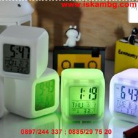 Антистрес LED часовник кубче - 7 цвята, снимка 11 - Други стоки за дома - 28508384