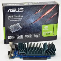 Видео карта ASUS GeForce GT 730 2GB GDDR5, Low Profile, снимка 1 - Видеокарти - 44047855