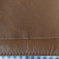 стар кожен калъф BRAUN, снимка 4 - Портфейли, портмонета - 43940599