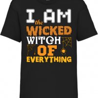 Детска тениска I'm The Wicked Witch Of Everything 3,Halloween,Хелоуин,Празник,Забавление,Изненада,Об, снимка 1 - Детски тениски и потници - 38155099
