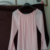 розова блуза с перли, снимка 3 - Ризи - 34710082