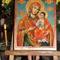 Икона на Дева Мария с Младенеца, снимка 3 - Икони - 22667772