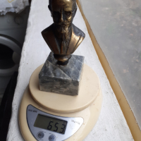 Малък бронзов бюст, фигура, статуетка, снимка 6 - Антикварни и старинни предмети - 44844765