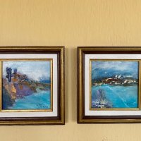Три картини на худ. Кънчо Пенев/маслени бои, снимка 9 - Картини - 44128337