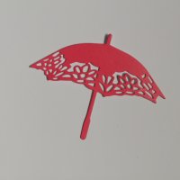 Елемент от хартия чадър скрапбук декорация , снимка 5 - Други - 37932523