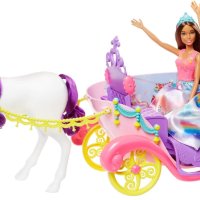 Kукли и карета Barbie Dreamtopia, снимка 2 - Кукли - 43022298