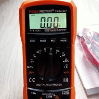 Мултиметър Peakmeter PM8233D+ мултицет с автоматичен обхват, снимка 2 - Други инструменти - 40725543