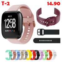 Силиконова каишка верижка FitBit Versa 2 Huawei TalkBand B6, снимка 7 - Каишки за часовници - 37938974