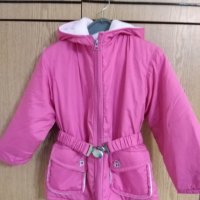  Зимно детско ватирано яке за момиченце от 4 до 5 години с размер 110 см., снимка 1 - Детски якета и елеци - 38825375