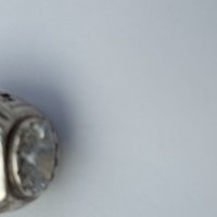 Масивен сребърен пръстен с каратов циркон, снимка 3 - Пръстени - 39325202