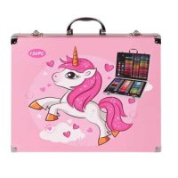 Комплект за рисуване и оцветяване UNICORN 150 части куфарче Пони , снимка 2 - Рисуване и оцветяване - 43430006