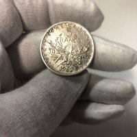 3 броя сребърни монети Франция 5 франка, 1962/1964/1965г, снимка 13 - Нумизматика и бонистика - 40128345
