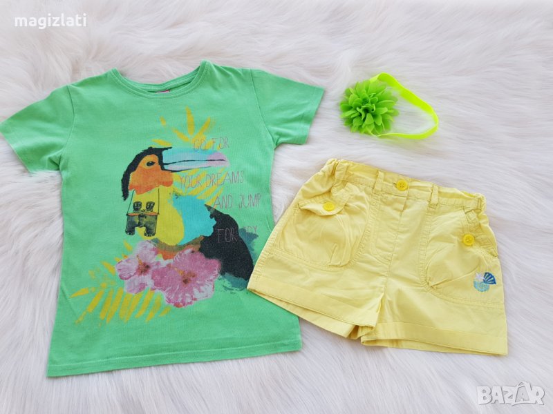 Тениска и къси панталони 4-5 години, снимка 1