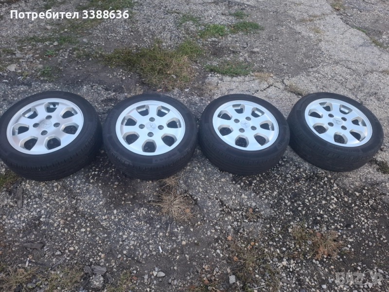 4 бр. Оригинални алуминиеви джанти 15инча за Митсубиши Колт, Лансер 2007до2012г., снимка 1