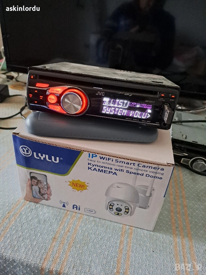 СД за кола JVC KD-R411 4х50 вата USB Aux , снимка 1