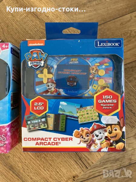 LEXIBOOK - Джобна преносима конзола Cyber ​​​​Arcade Princesses на Disney или Paw Patrol, 150 игри , снимка 1