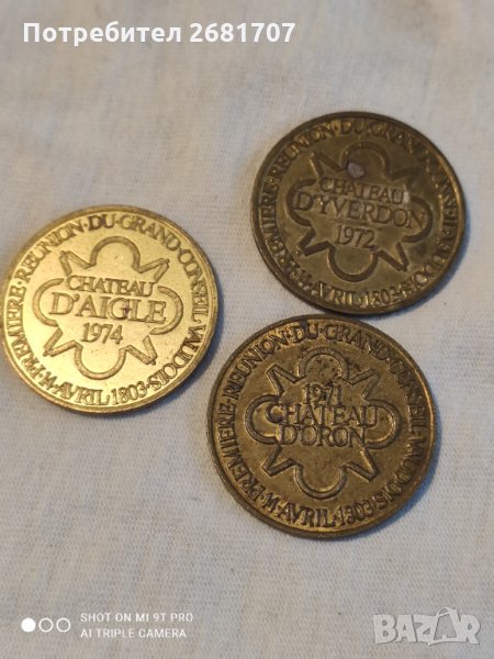 Стари швейцарски жетони, снимка 1