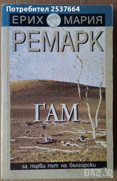 Гам   Ерих Мария Ремарк, снимка 1