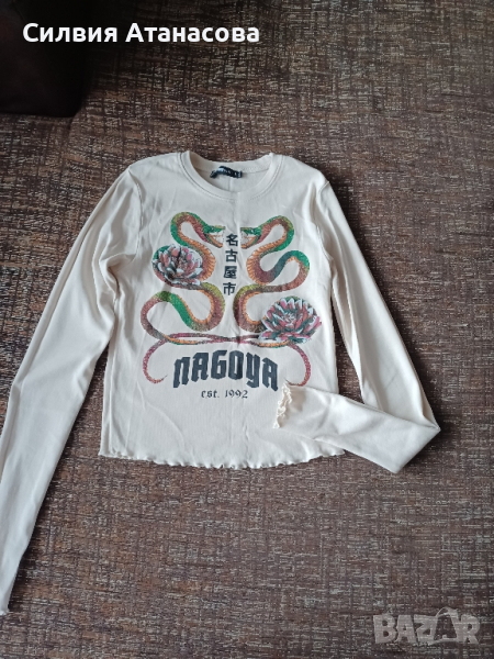 Блуза рипс къса нова S, снимка 1